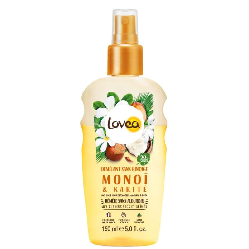 DEMELANT SANS RINCAGE MONOI & KARITE CHEVEUX SECS ET ABIMES 150 ML