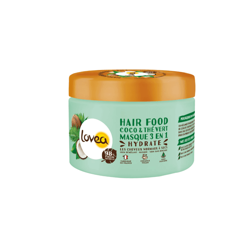 Hair Food Coco et Thé Vert Masque 3en1 CHEVEUX NORMAUX